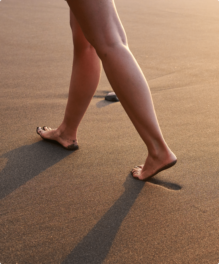 pied sur sable